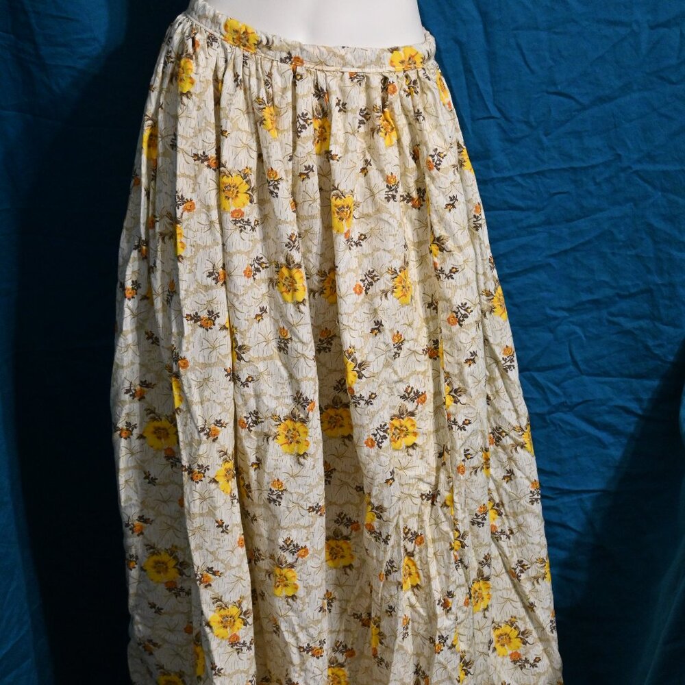 Handmade Full Length Floral Skirt